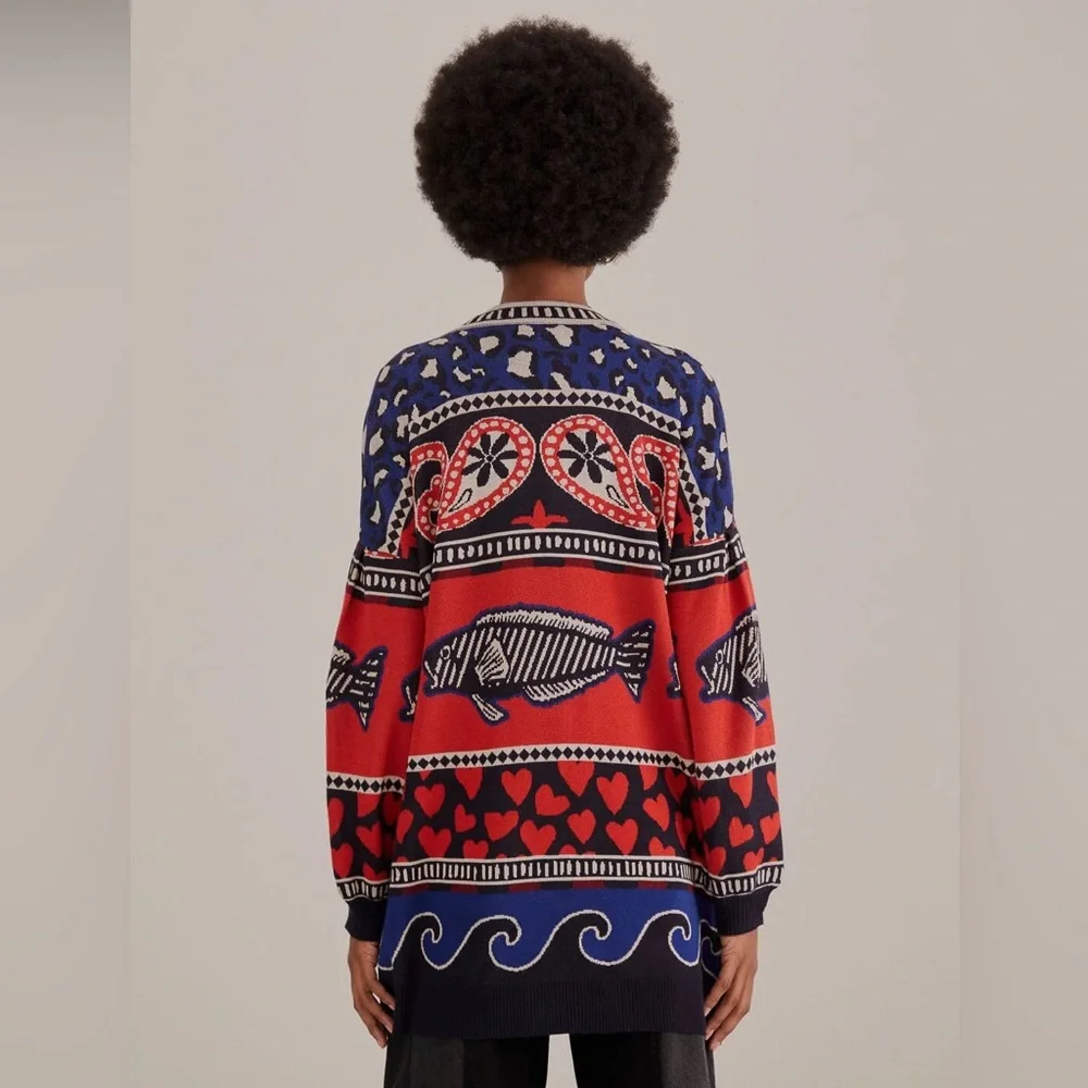 FARM Rio Multicolor Patterned Cardigan - Picture 4 of 13